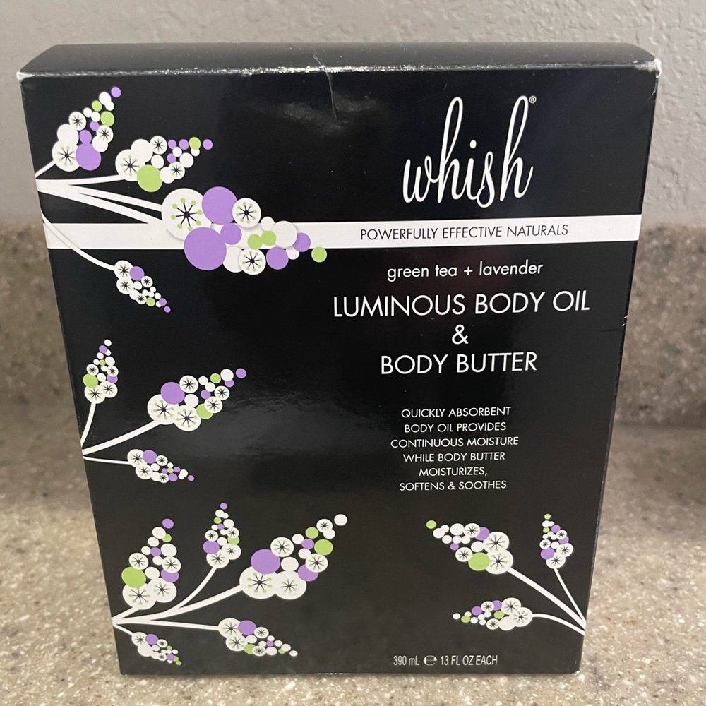 Whish body oil and body butter set